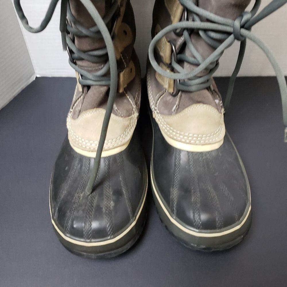 Sorel Brown and Tan Faux-Fur Winter Rain Boots - Picture 5 of 16